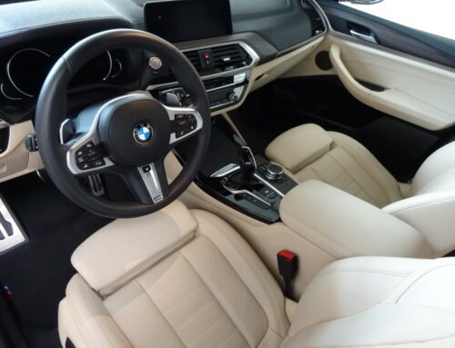 Vyčištění a vyživení koženého interiéru BMW X3